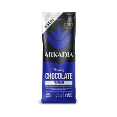 Arkadia Vending Chocolate Premium 750g -buy single bag or box of 12